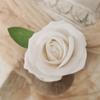 Rosa de terciopelo con perla de un solo tallo Fondo para salón de bodas Decoración de hotel Pared de flores para enamorados Fotografía Rosas secas