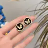 Pendientes de clip para oreja de plata s925, nuevos y modernos, con gota de aceite negra y lazo, de Corea del Sur, de nicho, simples y versátiles