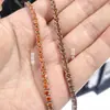 Moda europeia e americana versátil 3mm Morganita cor café laranja moissanita pulseira tennis s925 prata esterlina pulseira tennis de luxo leve