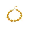 Pulsera Sencilla y Dulce de Flor de Rosa de Aleación para Mujer, Réplica Perfecta de Pulsera de Flor Estilo Celebridad de Internet, Venta al por Mayor para Transmisiones en Vivo