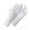 Luvas de proteção solar de verão femininas Ciclismo Estendido Condução Fina Antiderrapante Respirável Frio Gelo Seda Ciclismo Luvas anti-uv