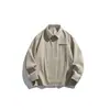 Yidao Vintage 2026 Primavera Nuevo Japonés Retro Bolsillo con Cremallera Diseño Bordado Bloque de Color Solapa Chaqueta de Trabajo