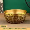 Cuenco del Tesoro Doble Dragón de Latón, lleno de lingotes de vidrio y monedas de cobre, es una artesanía decorativa para la mesa del salón o de la tienda.