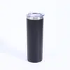 Taza de Acero Inoxidable 304 con Tubo Recto, Aislada al Vacío, 20oz, Cuerpo Recto, Tapa Transparente, Gran Capacidad, Taza para Coche de Refrigeración