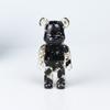 Comercio exterior grava de cristal natural oso violento decoración de escritorio artesanías de resina bearbrick150