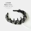 Nova Tiara Floral com Dentes de Cristal Ultra Brilhantes Aro Simples para Cabelo para Mulheres Acessórios de Cabelo Headwear Item Quente de Celebridade da Internet 2026