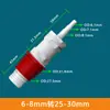 Adaptador Plástico para Mudança de Tamanho de Mangueira, Conector Reto de Duas Vias para Tubos de Água, Conector Reto com Barbante 6/8/10/12mm