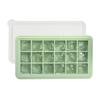 Forma de Gelo de Silicone Transfronteiriça com 4 Compartimentos Forma de Gelo para Uísque Molde de Silicone Quadrado Bandeja de Cubos de Gelo Grandes de Silicone com Tampa