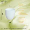 Taza de Té Cerámica Cambia de Color Sensible a la Temperatura para Ceremonia del Té, Taza de Agua de Cerámica Estilo Jade para Té Kung Fu, Taza de Maestro Azul y Blanco Estilo Antiguo con Forma de Sombrero