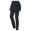 Pantalones Deportivos Falsos de Dos Piezas Primavera y Verano Nuevo Celebridad de Internet Alta Elasticidad Secado Rápido Yoga Fitness Pantalones para Mujer Ocio al Aire Libre Pantalones de Correr