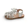 Sandalias para Niña Verano Nuevo Estilo Sandalias Infantiles Tejidas Encaje Moño Estilo Fresco Sandalias para Bebés Niñas