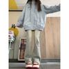 Jeans Micro-Lam de Cintura Alta e Aparência Slim Feminino Moderno Combina com Tudo Estilo Coreano Ajustado com Stretch Simples para o Dia a Dia Calças Ferradura