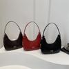 Bolso de Mano de Moda de Estilo Coreano Nuevo para Primavera y Verano 2025 Bolso de Hombro Casual con Textura de Lazo para Mujer Color Sólido