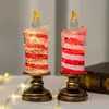 Venta Transfronteriza Producto Nuevo Vela Electrónica Vela Led Luz de Noche Vela Recargable Atmósfera Romántica Portavelas Adornos