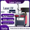 Máquina de Marcação a Laser UV Vidro Metal Madeira Máquina de Codificação a Laser Carcaça de Plástico Máquina de Gravação a Laser Impressora Jato de Tinta