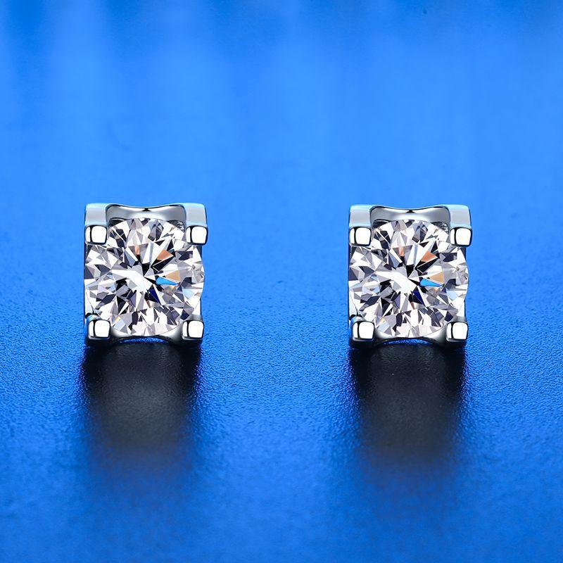 新品电商铜镀银耳钉