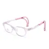 Nuevas Gafas para Niños con Espejo y Filtro de Luz Azul Marco Suave Tr90 Gafas de Estudiante Espejo Plano Marco Antideslizante para Actividades 5438