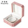 La Primera Elección para Festivales, Caja de Regalo Octagonal Rosa con Hebilla Dorada, Joyero, Caja para Anillos con Patrón de Borde Dorado de Alta Gama