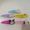 Novo Anel de Cabelo Cartoon Sanrio Cor Merlot Linha Telefônica DIY Cola de Creme Gelo Fofo Doce Corda de Cabelo Infantil