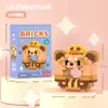 Boneca Desenho Animado Donut Blocos de Montar Urso Morango Montagem Brinquedos Educativos Infantis Presentes de Celebridade da Internet Atacado Dropshipping