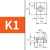 Máquina Herramienta de Prensado de Rieles de Guía Lineal Riel de Línea Bloque Fijo Placa de Presión Pórtico Tipo K3Y4Y5T1T2T3 Bloque de Cuña