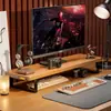 Suporte de Monitor de Mesa Rack de Armazenamento Sala de Jogos Mesa de Escritório Suporte para Laptop Elevação para Computador