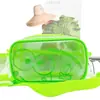 Nova Bolsa de Armazenamento Cartoon Cor Gelatina para Meninas com Compartimentos de Alta Qualidade para Cosméticos, Artigos de Higiene Pessoal e Papelaria, Transversal, Removível