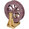 Roda d'água Moinho de vento Rochedo Água corrente Ornamento de Pátio Peixe de Plástico Tanque de Peixes Estanque Circulação de Água Roda d'água Pequena Peças de Roda d'água Conjunto Completo