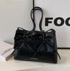 Bolso Grande de Lazo para Mujer Primavera y Verano 2024 Nuevo Simple Versátil Bolso de Hombro Popular Súper Caliente Bolso Cruzado
