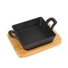 Sartén coreana portátil binaural, plato para barbacoa, antiadherente, plato para barbacoa con alcohol, plato creativo para teppanyaki doméstico, plato para bistec