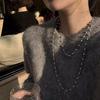 Nuevo Collar de Perlas de Lujo de Nicho con un Toque de Moda de Alta Gama, Doble Capa para Otoño e Invierno, Cadena Larga para Clavícula Cadena de Suéter