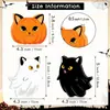 Transfronteiriço Novo Halloween Gato Preto Abóbora Fantasma Enfeites de Madeira Decorações de Feriado Montagem de Atmosfera de Festa Pequeno Suporte de Exibição