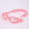 Gafas de Natación de Silicona Galvanizada de Alta Definición, Impermeables y Antivaho, para Adultos, de Marco Grande, para Miopía, Equipo Profesional