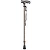 Bastón Inteligente de una Sola Pierna con Moleteado Chaoyi para Ancianos, Muletas Antideslizantes de Aleación de Aluminio con Luces, Muletas Telescópicas Ajustables