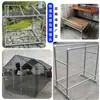 25 Uniones Sin Soldadura para Tubería Redonda Gallinero Corral para Patos Invernadero Marco de Invernadero Accesorios de Conexión Rápida Conector de Tubería de Acero de 6 Puntos