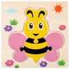 Hebilla de tráfico de animal de dibujos animados de madera rompecabezas plano pequeño rompecabezas para bebé educación temprana puesto de iluminación rompecabezas pequeño al por mayor