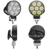 Iluminação de Motocicleta Rodada 2 polegadas Luz de Trabalho LED para Carro Holofote Transfronteiriça Luz LED para Carro Luminárias de Iluminação
