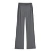 Calça Esportiva Fitness Yoga Pilates Drapê Super Confortável com Zíper para Meninas Latte Pura para Mulheres com Cintura Pequena