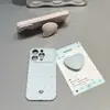 Estampa de Coração com Bolinhas Coloridas Capa para Celular iPhone 15 Torna-se Instantaneamente Lado Feminino do Apple 17 Capa Macia de Coração 13