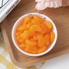 Accesorios naranjas de PVC de simulación media, naranja carne, pétalo naranja, arcilla ultraligera, tierra de crema, comida y juego DIY, plato de frutas