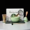 Juego de Té Matcha Cerámico de Alta Calidad Estilo Japonés Transfronterizo Tazón Sencillo con Pico Tazón Rosa para Matcha con Pico Juego