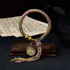 Pulsera Original Tejida a Mano con Nudo Vajra Thangka Ocho Deidades Guardianas Pulsera de Tara Verde Sala de Transmisión en Vivo