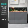 Acuario de Pie para Sala de Estar, Acuario Grande de Pie para Uso Doméstico, Tanque de Corriente, Acuario de Pie con Filtro Inferior Simple