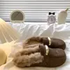 Mocasines sin cordones mullidos, zapatos de mujer, pantuflas sin cordones para el otoño y el invierno perezoso, pantuflas estilo Birkenstock, zapatos cálidos de algodón
