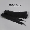 Cordones de Encaje Blanco y Negro de 15 mm al por Mayor Estilo Ballet Adecuados para Zapatos de Entrenamiento Alemanes Zapatos Casuales Cordones