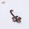 Venta al por mayor de fábrica Gancho de flor de hierro estilo europeo Jane Gancho para cortina Accesorios para cortinas Gancho para abrigos de dormitorio Gancho para pared de cortina