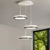 Lámpara ventilador de lujo ligero estilo italiano, lámpara de techo minimalista para dormitorio principal, candelabro de tres cabezas para sala de estar y comedor, luz LED para balcón y pasillo