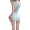 Traje de baño de una pieza sencillo y fluido con estampado de mariposas, Racing, Femenino, Busto Pequeño, Deportivo, Ajustado, Sensación de Alta Gama para Piscina
