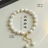 Pulseira de Pérolas Naturais de Água Doce para Mulheres, Luxo Leve, Alta Qualidade, Exquisita e Moderna, Joia Pulseira de Pérolas de Água Doce Venda por Atacado