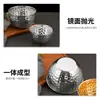 Cuenco martillado de acero inoxidable estilo coreano, cuenco de ensalada creativo profundo, adecuado para bares, KTVs, fruteros y cocina casera, también se puede usar como batidor de huevos